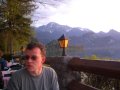 CIMG0433 Abendessen ein einem Biergarten direkt am Kochelsee