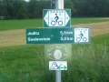 CIMG0031 Beschilderung des Saale-Radwegses